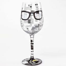 Geeks See Things Differently Wine Glass