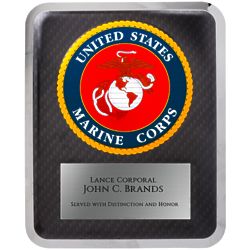 US Marine Corps Personalized Plaque