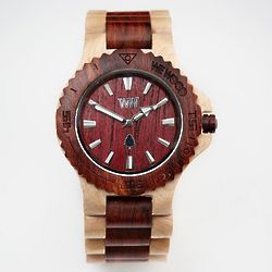 Two Tone Natural Wooden Watch