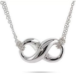 Tiffany Inspired Sterling Silver Infinity Necklace