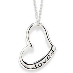 Loved Heart Sterling Silver Necklace
