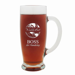 World's Best Boss Personalized Pilsner Glass with Handle