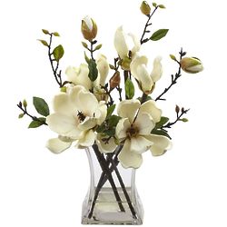Magnolia Silk Flower Arrangement