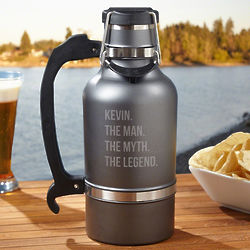 The Man The Myth The Legend Personalized Insulated Growler