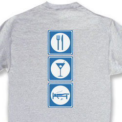 Martini Road Sign T-Shirt