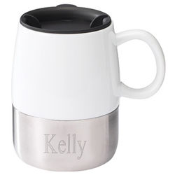 Personalized White Ceramic Coffee Mug