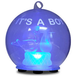 It's a Boy LED Glass Globe
