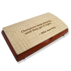 Inspiration Box with Billie Jean King Quote