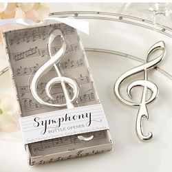 Symphony Music Note Chrome Bottle Opener Boxed Favor