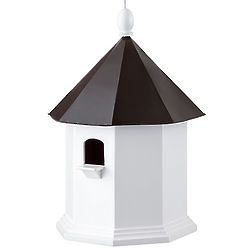 Octagon Bird House with Metal Roof