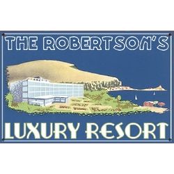 Personalized Luxury Resort Metal Sign