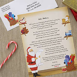Toyland Personalized Letter From Santa