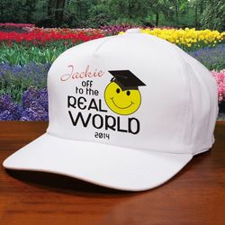 Graduate's Personalized Off to the Real World Cap