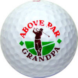 Above Par Grandpa Golf Ball