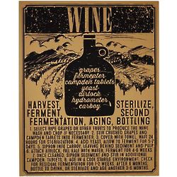 Vintage Style Wine Silkscreen Poster
