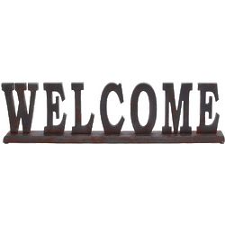 Welcome Table Top Wood Sign