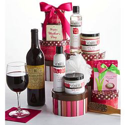 Happy Mother's Day! Pamper Her Spa Gift Tower
