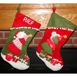 Climbing the Christmas Tree Personalized Stocking