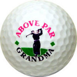 Above Par Grandma Golf Ball