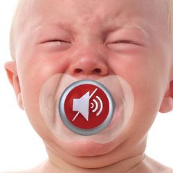 Funny Face Mute Button Pacifier