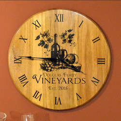 Personalized Vineyard Clock