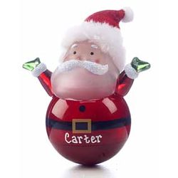 Personalized Lighted Santa Ornament
