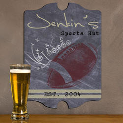 Vintage Personalized Football Tavern Sign
