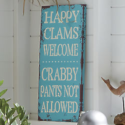 Happy Clams Welcome Wall Art