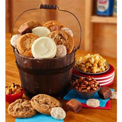 Father's Day Cookies and Treats in Wooden Barrel