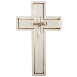 Cream and Gold Confirmation Cross