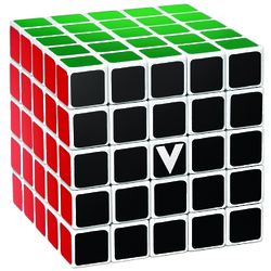 V-Cube 5 White Flat Multicolor Cube Puzzle