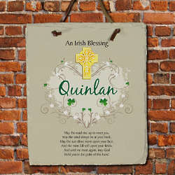 Personalized Irish Blessing Slate Plaque