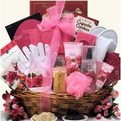 Rose Spa Haven Bath and Body Gift Basket
