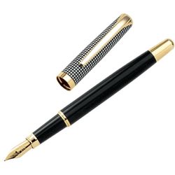 Houndstooth and Black Lacquer Fountain Pen