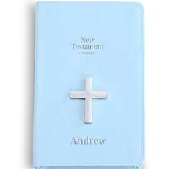 Personalized Blue Baby Bible