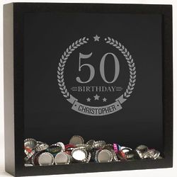 Engraved Birthday Fillable Shadow Box