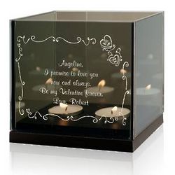 Dear Valentine Personalized Tealight Candle Holder