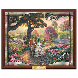 Thomas Kinkade Gone With the Wind Stained-Glass Wall Decor