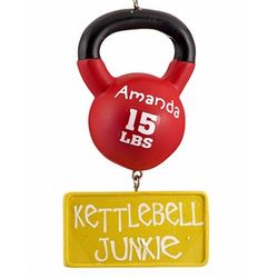 Personalized Kettle Bell Ornament
