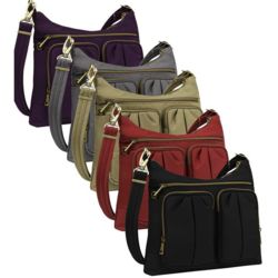 Anti-Theft Hobo Shoulder Bag with Twin Pockets