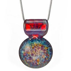 Nebula Implosion Glass Necklace