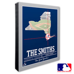 New York Yankees Personalized State Wall Art