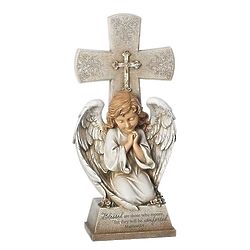 Memorial Angel Cross Statue