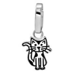 Sterling Silver Cat Charm