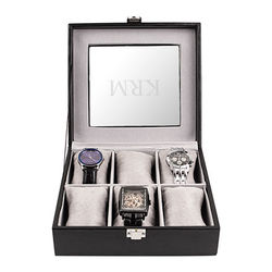 Personalized Men's Leatherette Watch Box