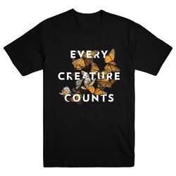 The Photo Ark Every Creature Counts Unisex Black T-Shirt