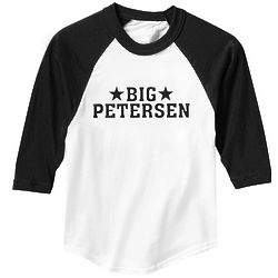 Black Personalized Big Little New Adult Jersey