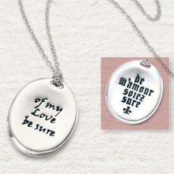 Of My Love Be Sure 14K Gold Pendant Necklace