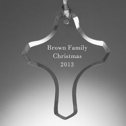 God Bless Personalized Cross Ornament