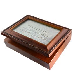 Personalized Classical Vintage Wood Photo Frame Music Box